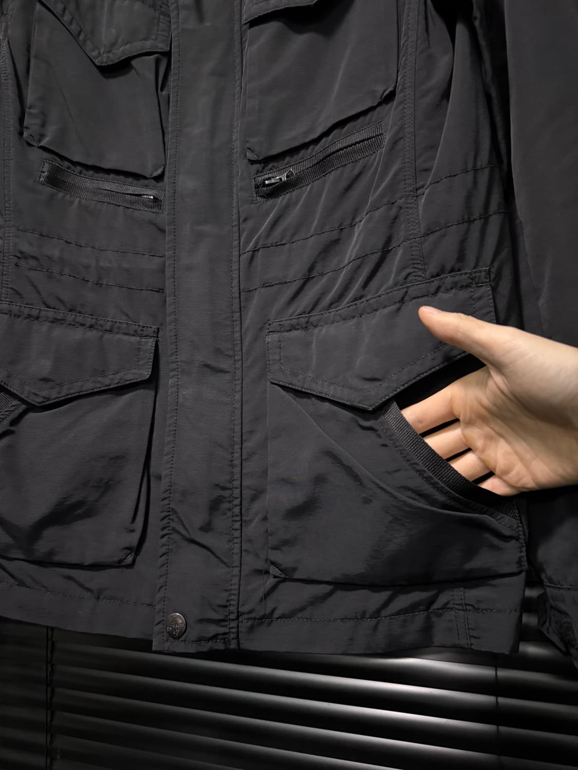 리바이스 워크 야상 자켓 블랙 사파리 포켓 고스 펑크 락 M 95 하이넥 상품이미지6