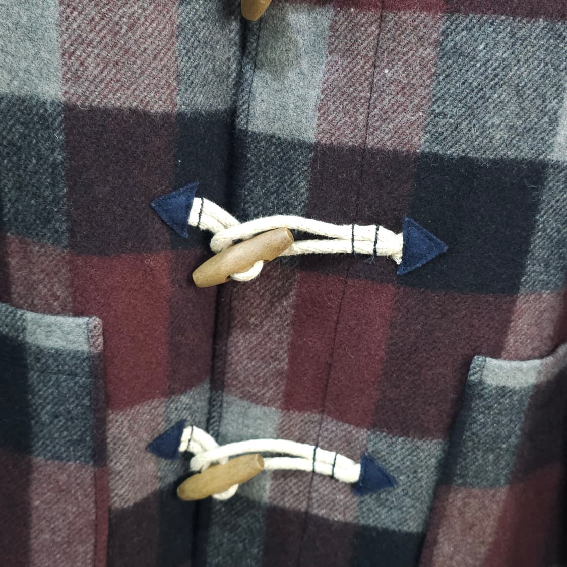 R. NEWBOLD 체크 후드 더플코트- 우먼M 상품이미지4