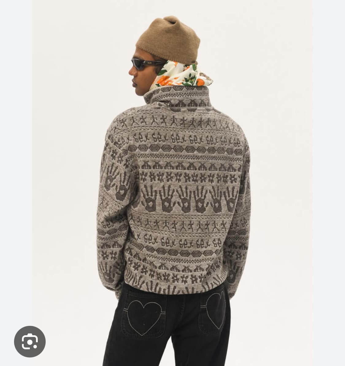 Carne bolente KNOTTY KNIT ALLOVER   S사이즈 상품이미지5