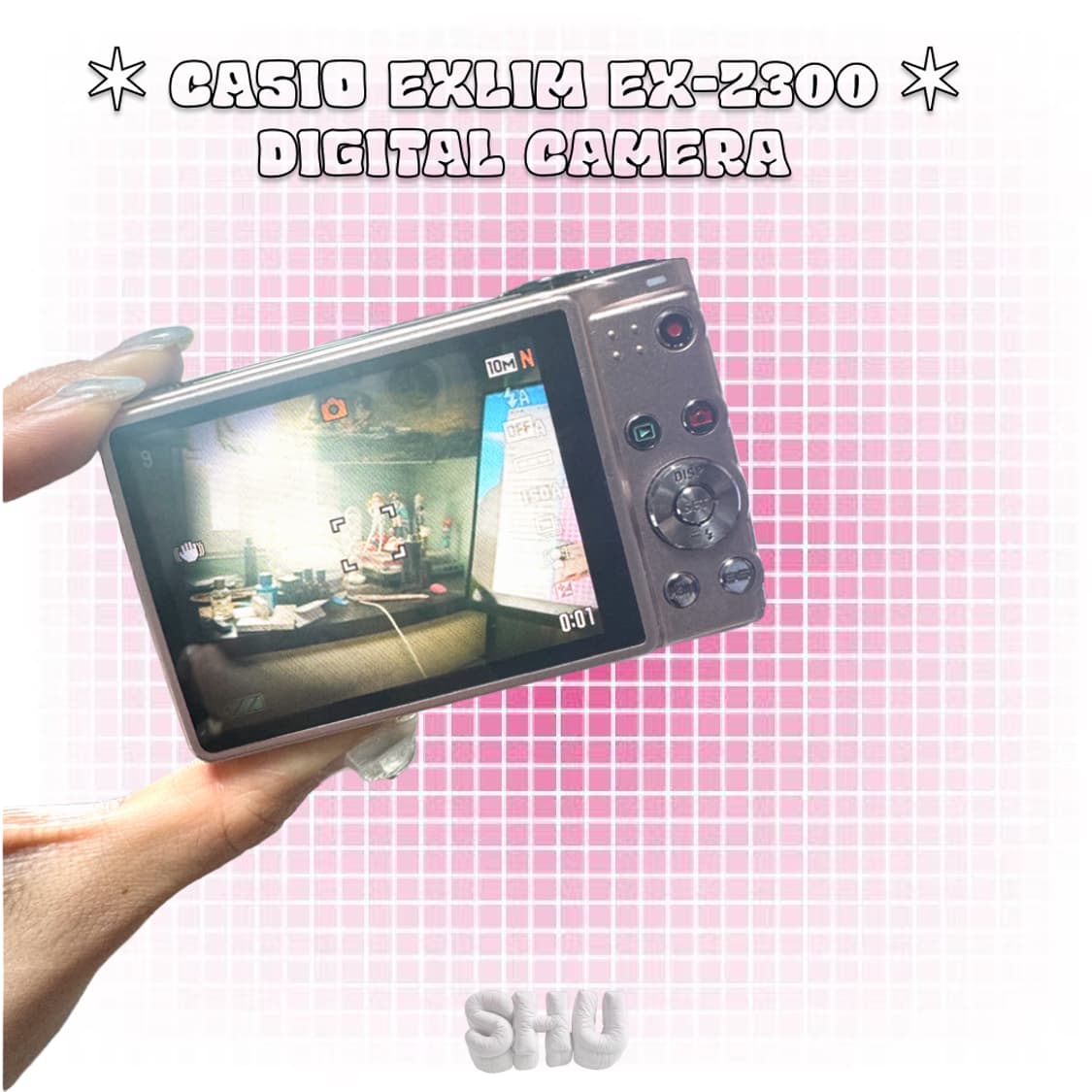 카시오 엑슬림 EX-Z300 빈티지 레트로 디카 디지털카메라 핑크 상품이미지5