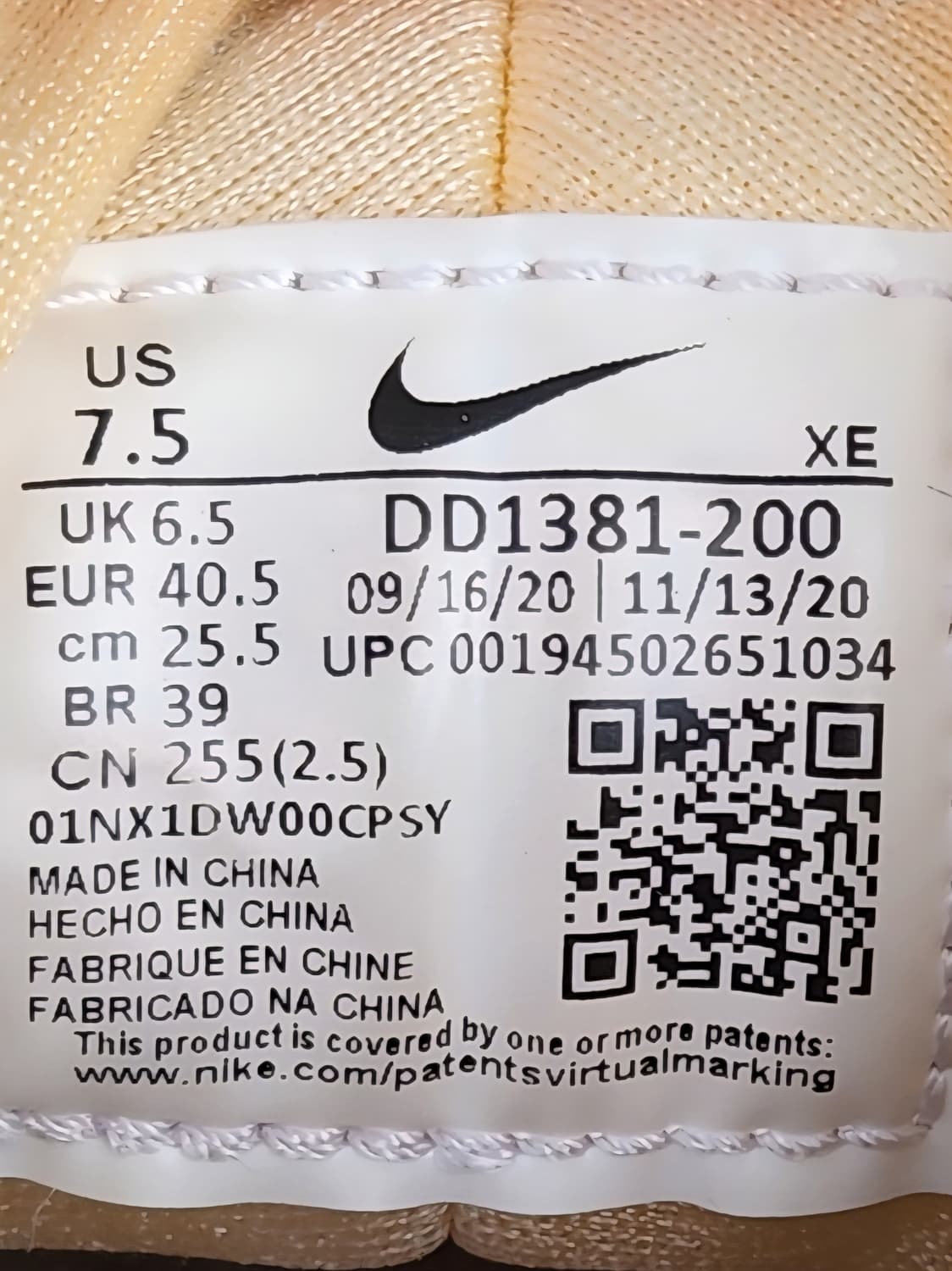 Nike x Stussy Air Huarache LE 데저트 오크 255 상품이미지6