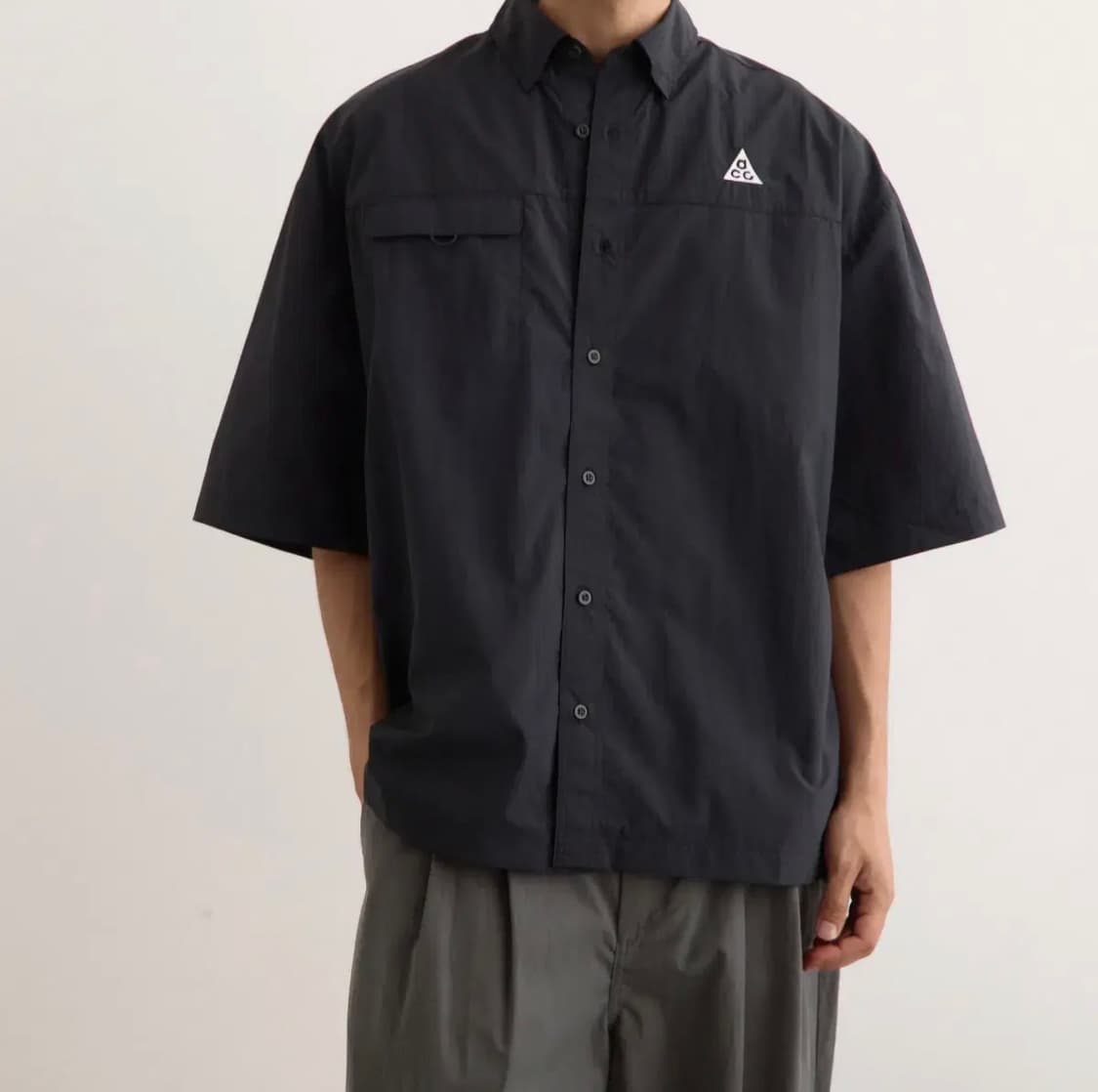 NIKE 나이키 ACG 오브 위버 UV 리펠 숏슬리브 셔츠 블랙 / L 상품이미지1