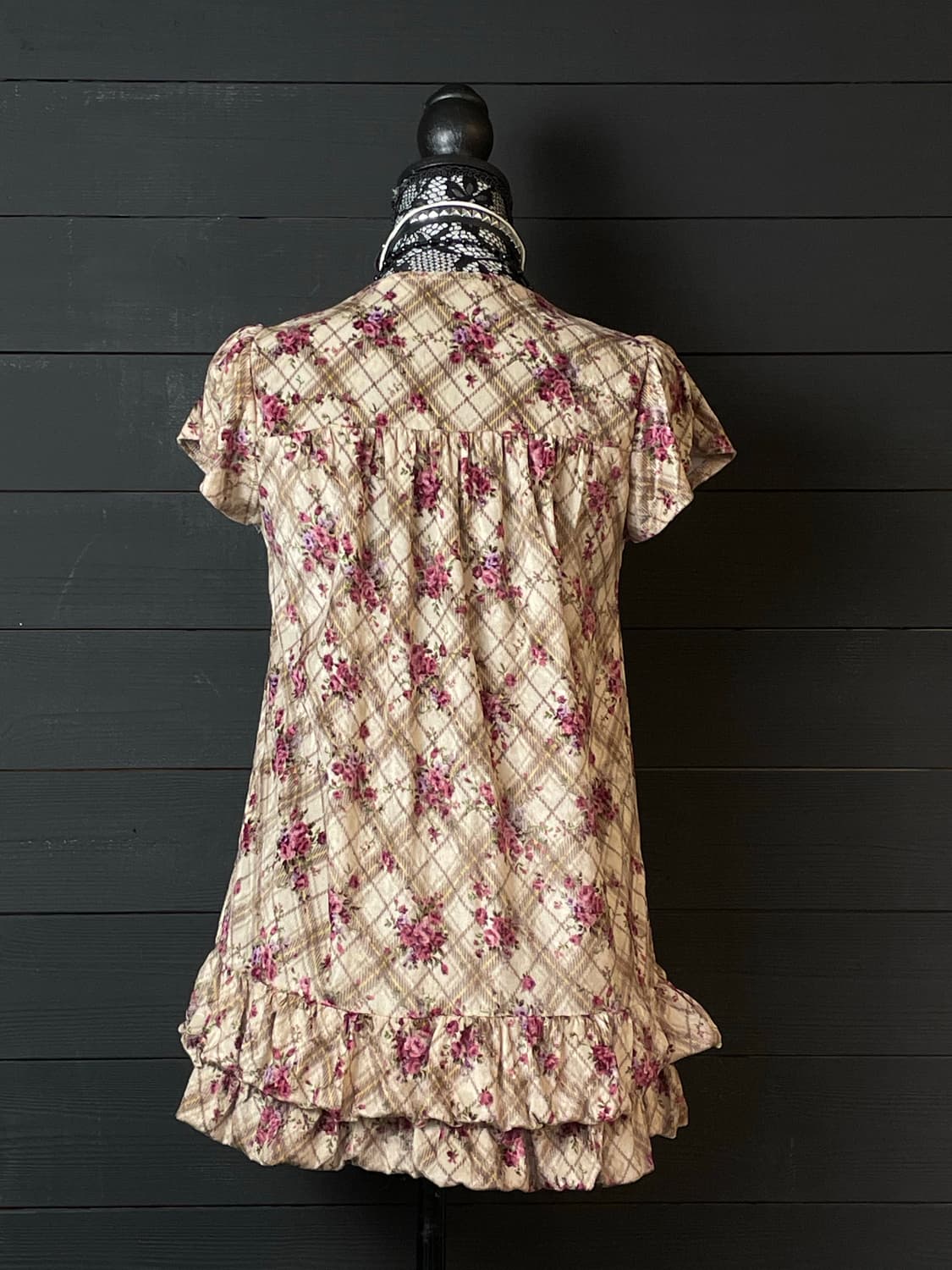 ROSA CHERRY 로사체리 플라워 패턴 꽃무늬 리본 탑 상품이미지5