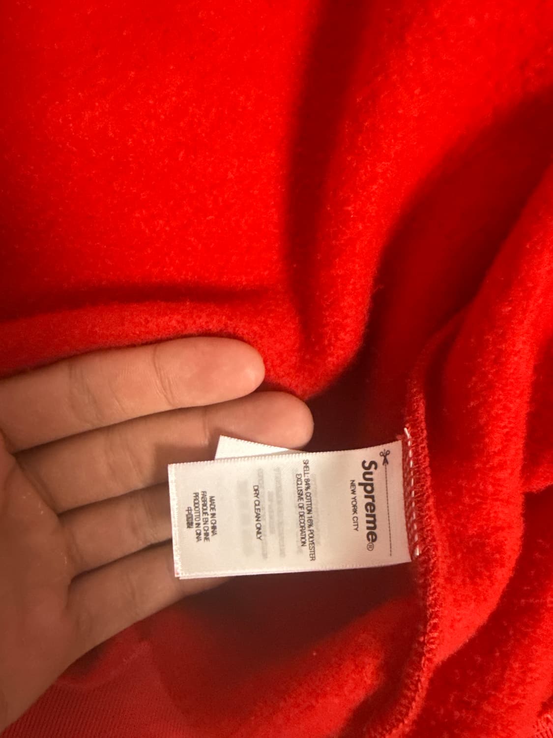 슈프림 후드집업 비비 사이먼 스웨트셔츠 레드 - 25SS Sup 상품이미지4