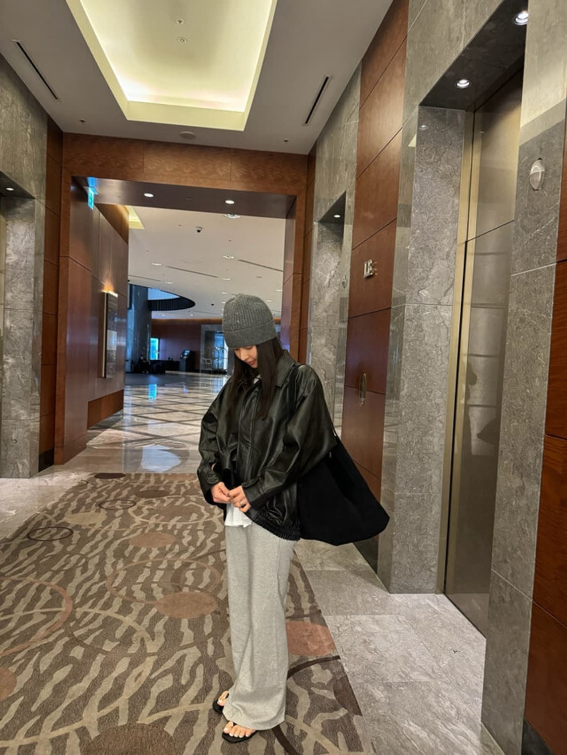 새상품 츄니토리 레더풀업자켓 숏 블랙 상품이미지4