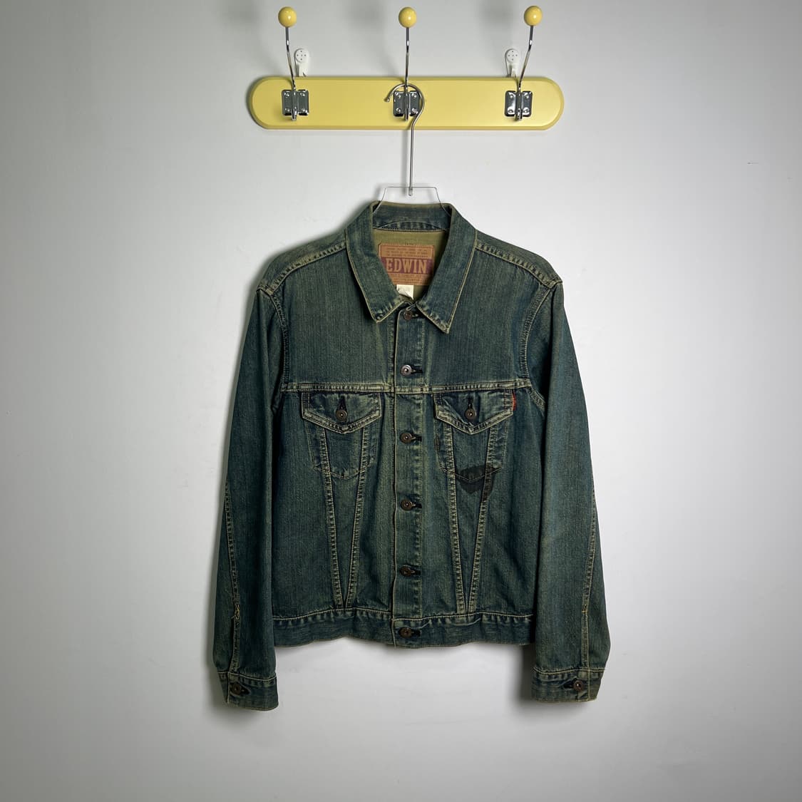 Edwin 에드윈 빈티지 데님 트러커 자켓 M 상품이미지1