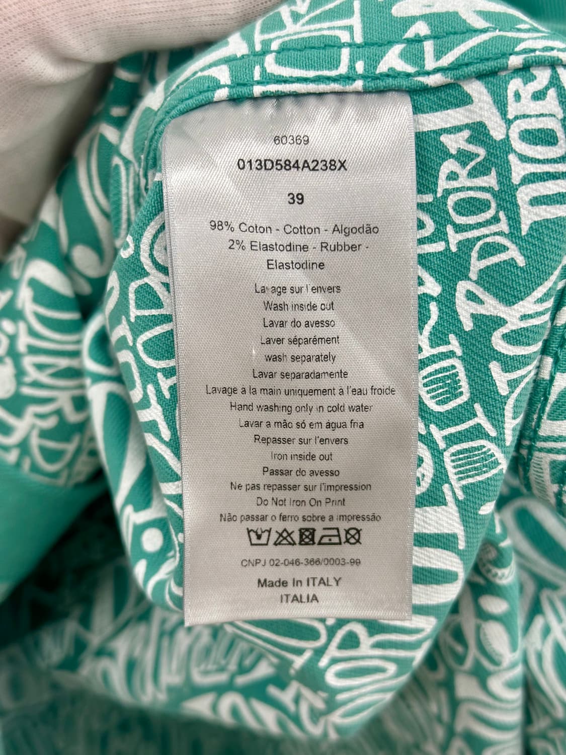 (39) 디올 숀 스투시 데님자켓 상품이미지6