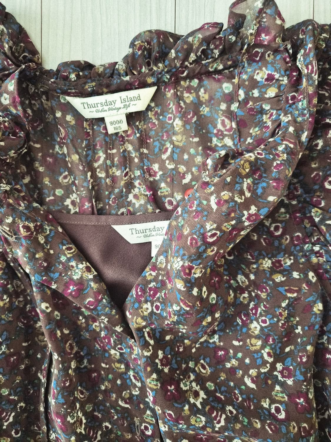 [Thursday Island] 감성 가득 빈티지 플라워 민소매 원피스 상품이미지4