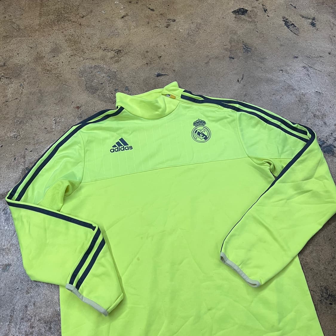 [정품/105] 아디다스 레알마드리드 트레이닝 탑 형광 긴팔티셔츠 b15 상품이미지1