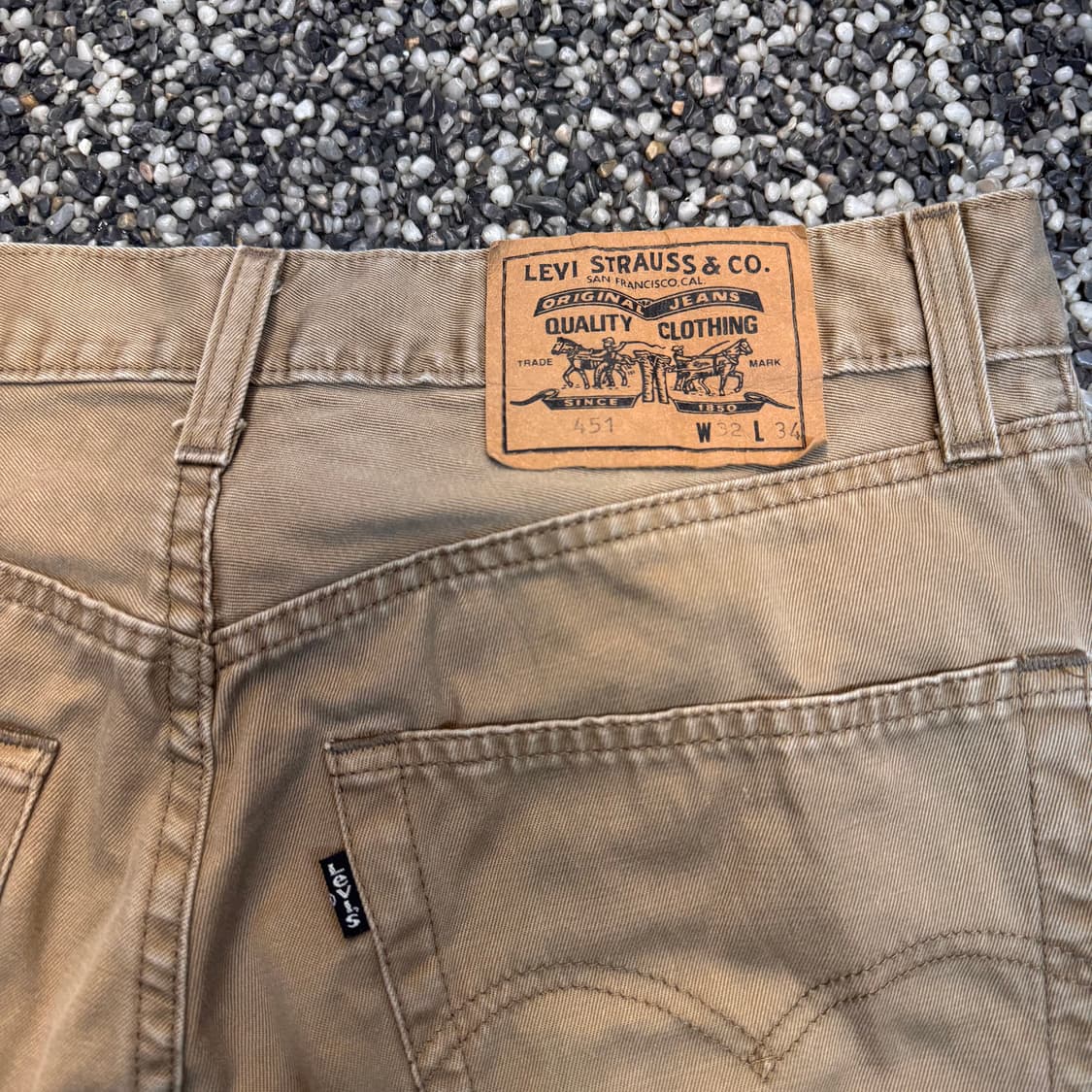 90s 리바이스 451 브라운 스트레이트 진 (30)  상품이미지5