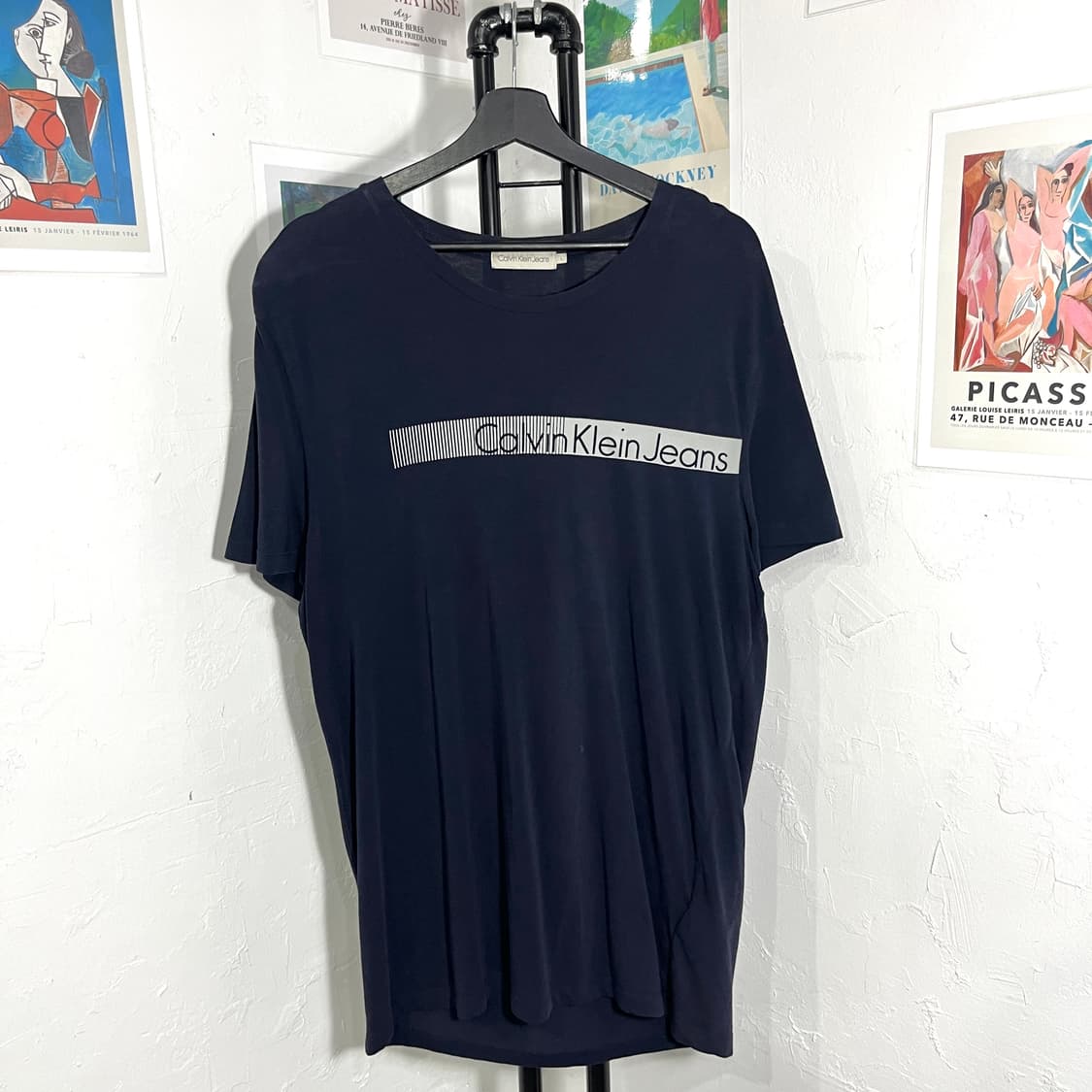 캘빈클라인 레터링 반팔티 상품이미지1