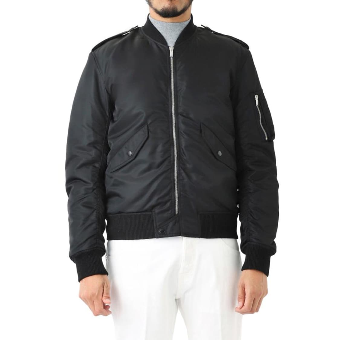 [52] 생로랑 나일론 봄버 ma1 플라이트 자켓 항공점퍼 상품이미지9