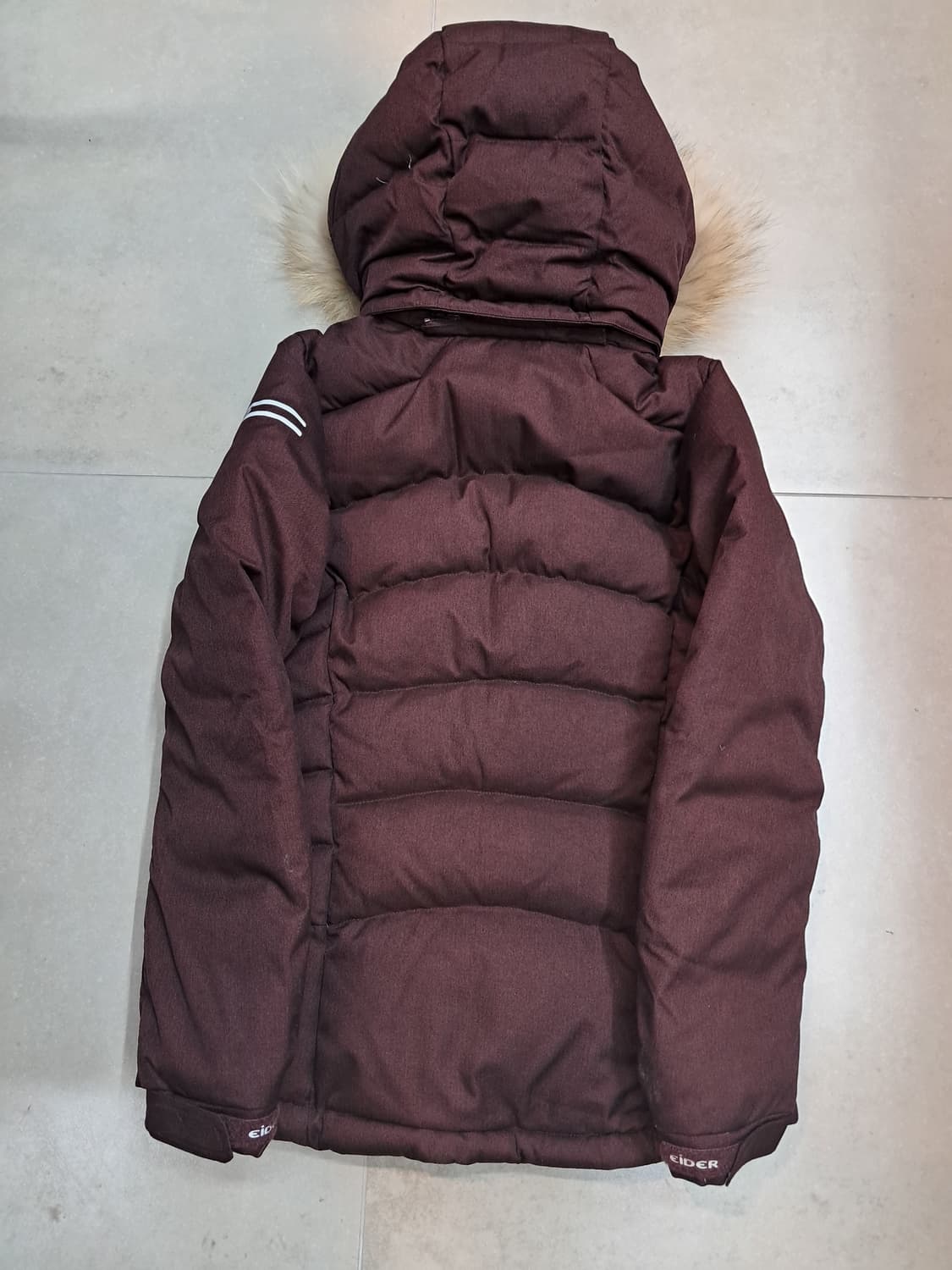 아이더 여성 다운 패딩 XS 버건디(새상품) 상품이미지2