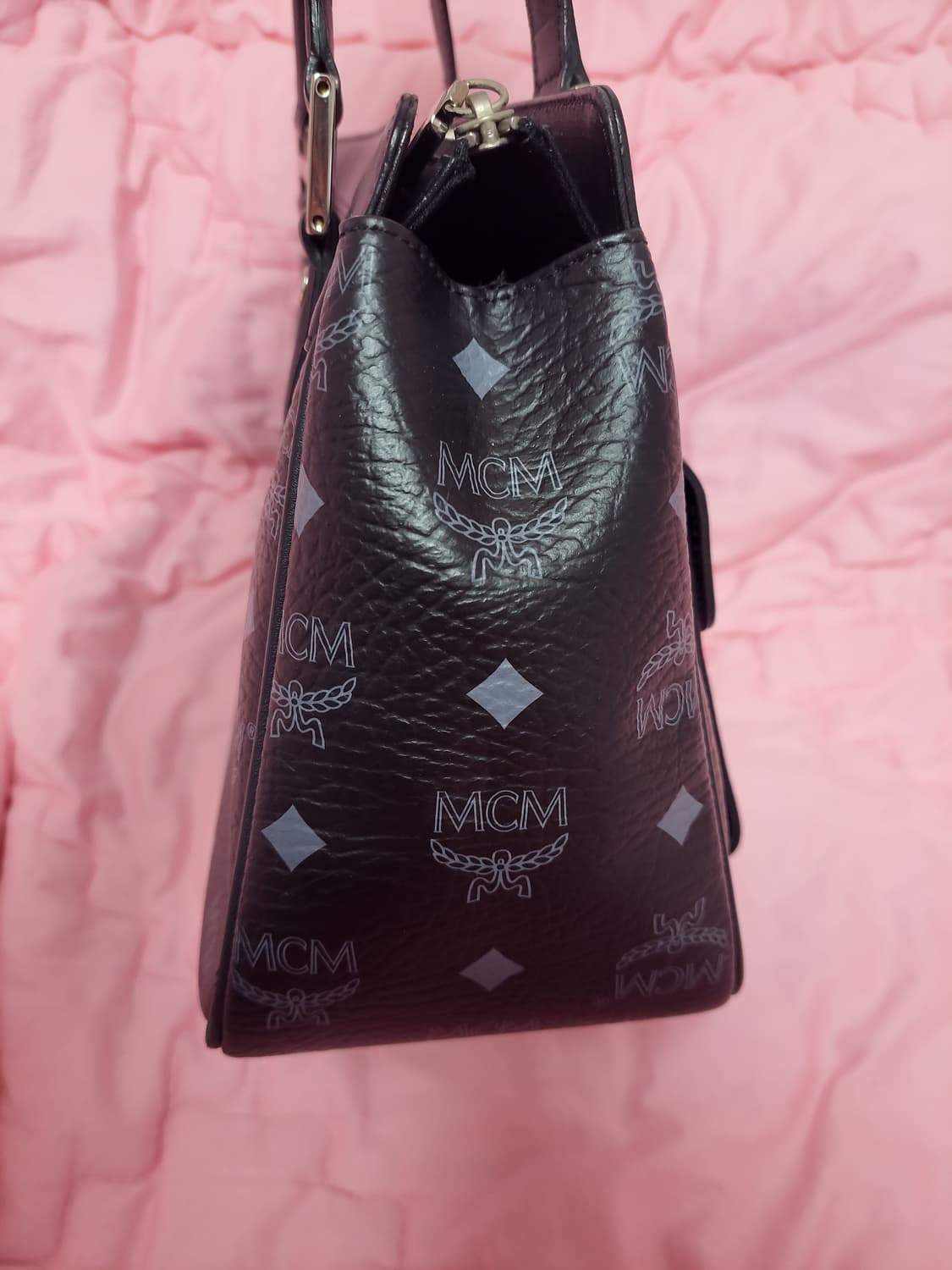급처상태좋음!MCM엠씨엠 개런티카드내부택O 비세토스 토트백숄더핸드백가방 상품이미지5