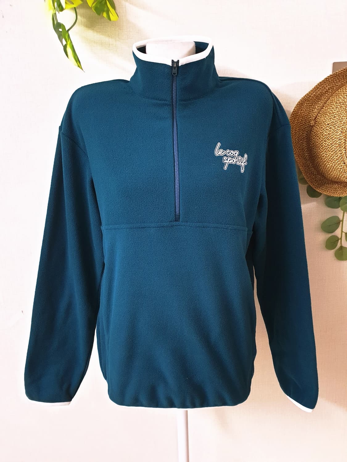 르꼬끄골프 24FW 남성후리스 아노락 티셔츠 95 청록  상품이미지2