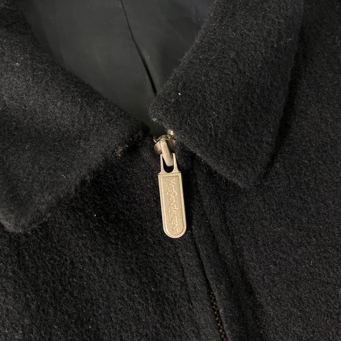 100 입생로랑 90s 울 블루종 자켓 상품이미지2