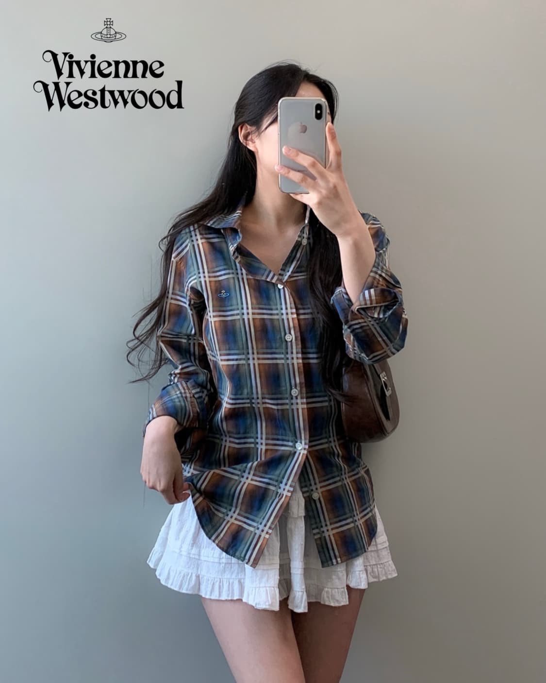 비비안 웨스트우드 체크 셔츠 상품이미지2