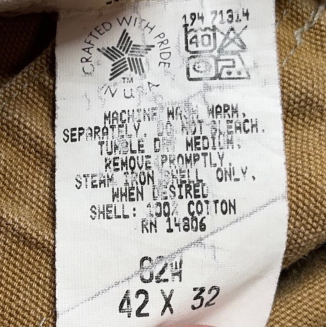 90s b01 칼하트 더블니 워크팬츠 (37인치) 상품이미지6