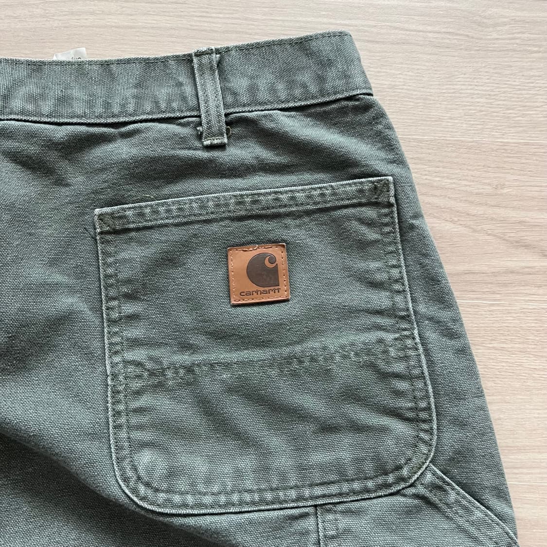 [38X32] 올드 칼하트 카펜터팬츠 모스그린 상품이미지4