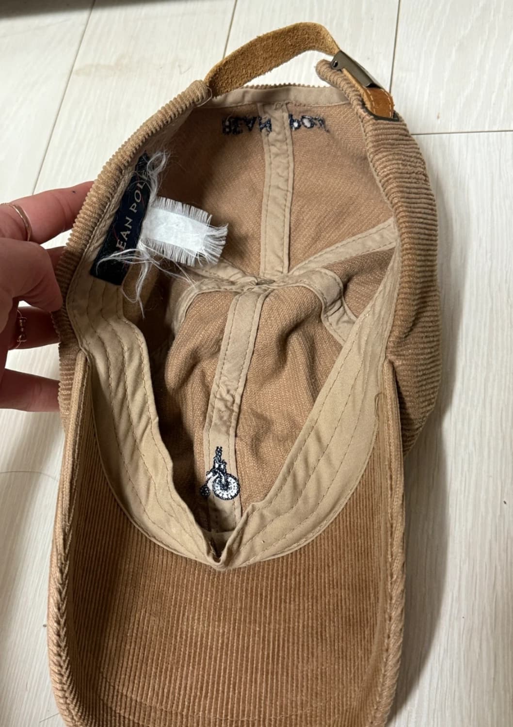 빈폴 코듀로이 볼캡 브릭BE598BU01C 상품이미지3