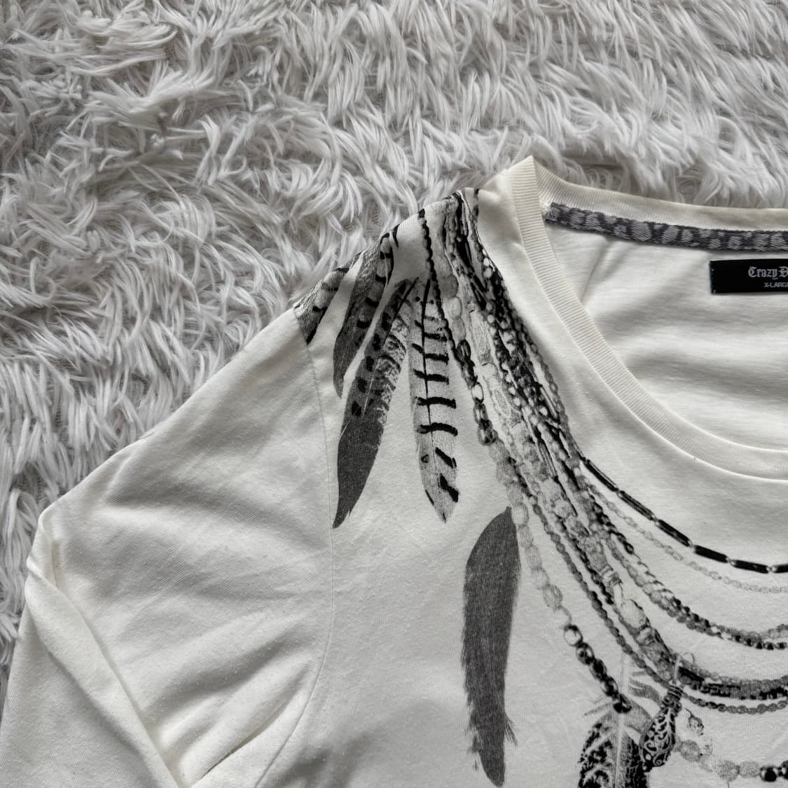 CRAZY DEVIL 일본빈티지 y2k긴팔 오리엔탈 롱슬리브 xl 100 상품이미지1