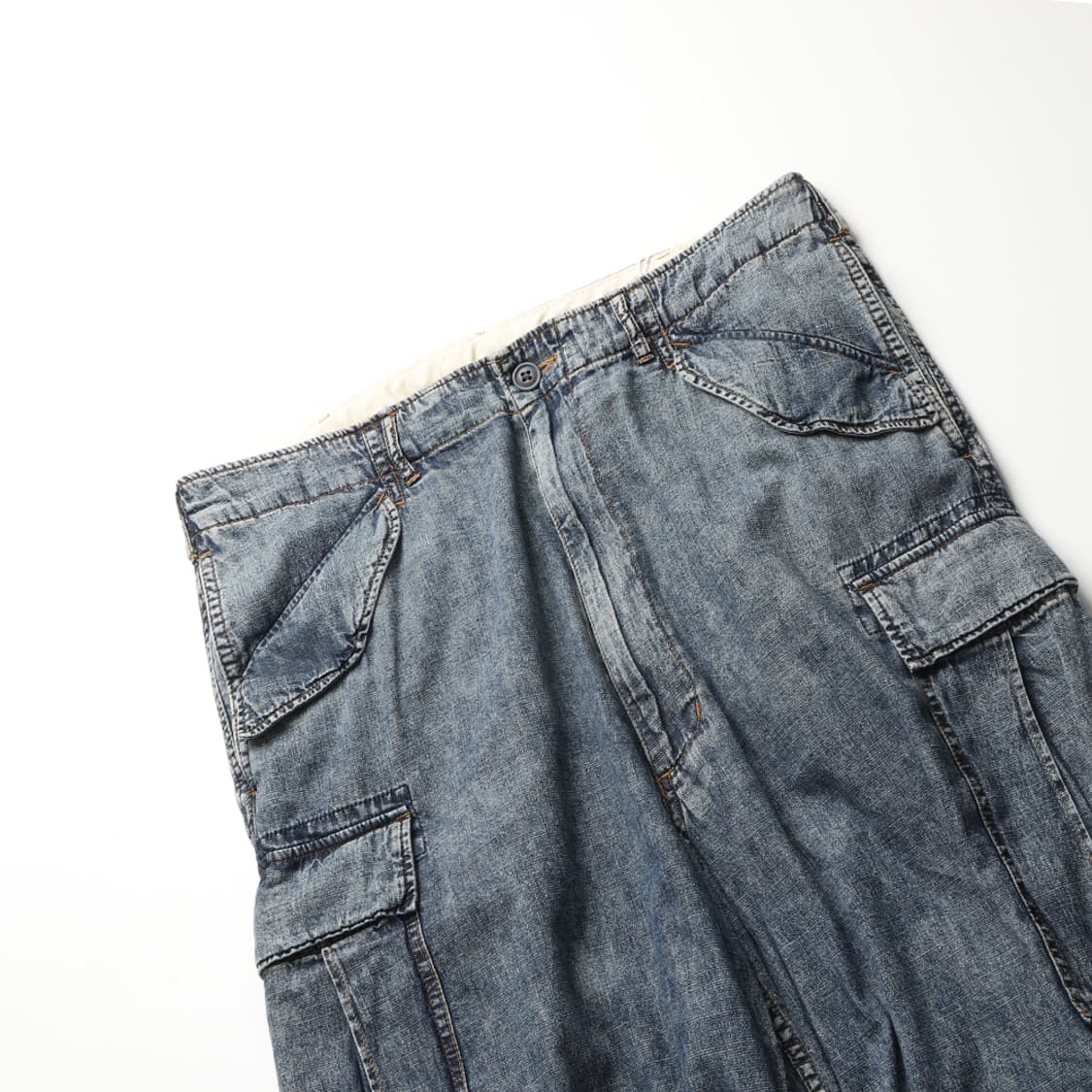 BEAMS Big 6 Pocket Denim Cargo Pants 상품이미지5