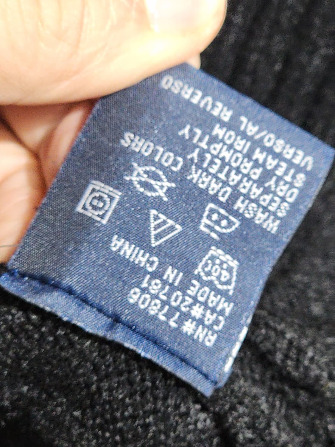 (L) 랄프로렌 폴로 꽈배기 니트 블랙 케이블 스웨터 브이넥  상품이미지5