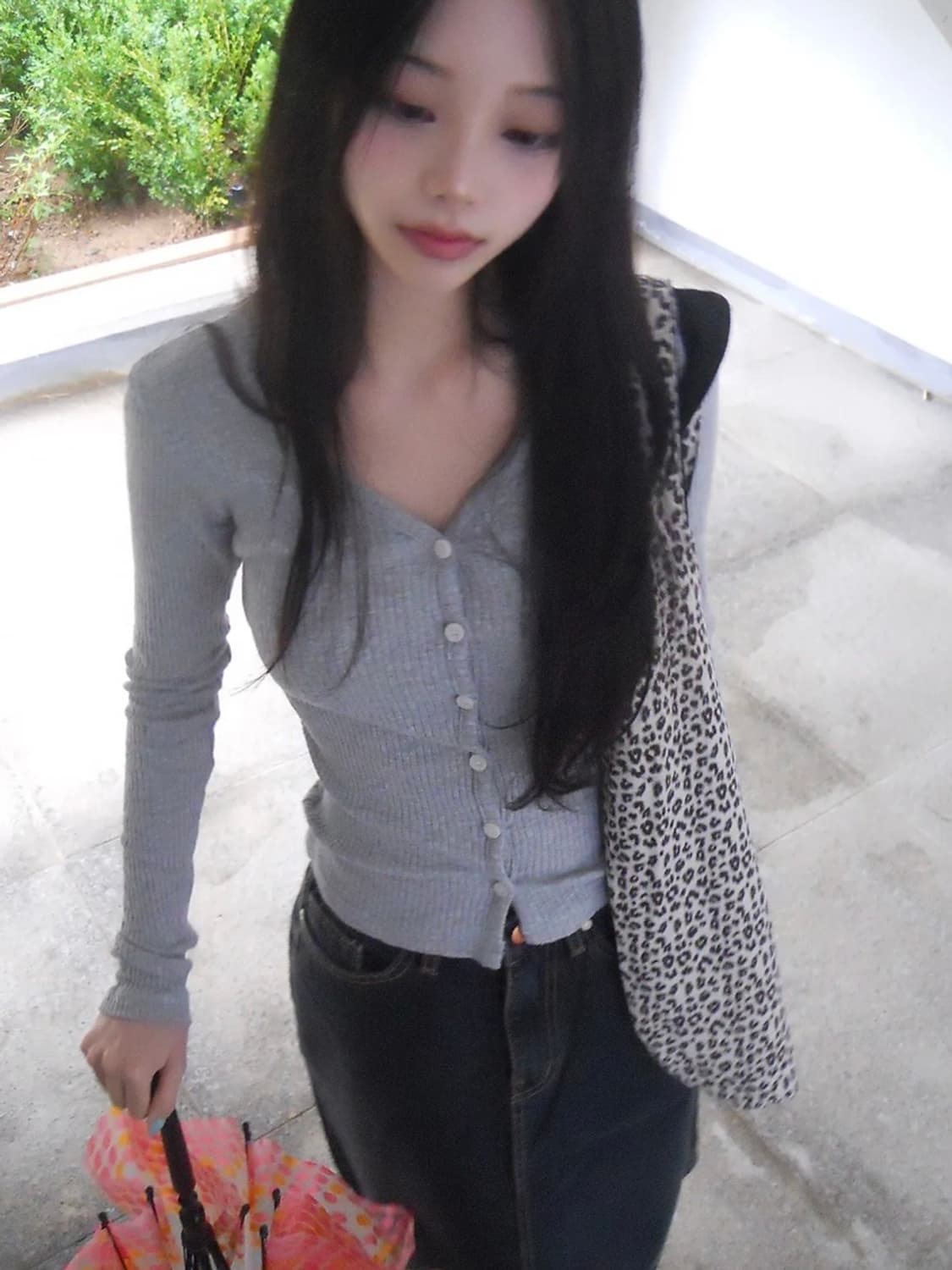 elfin cardigan grey 상품이미지4