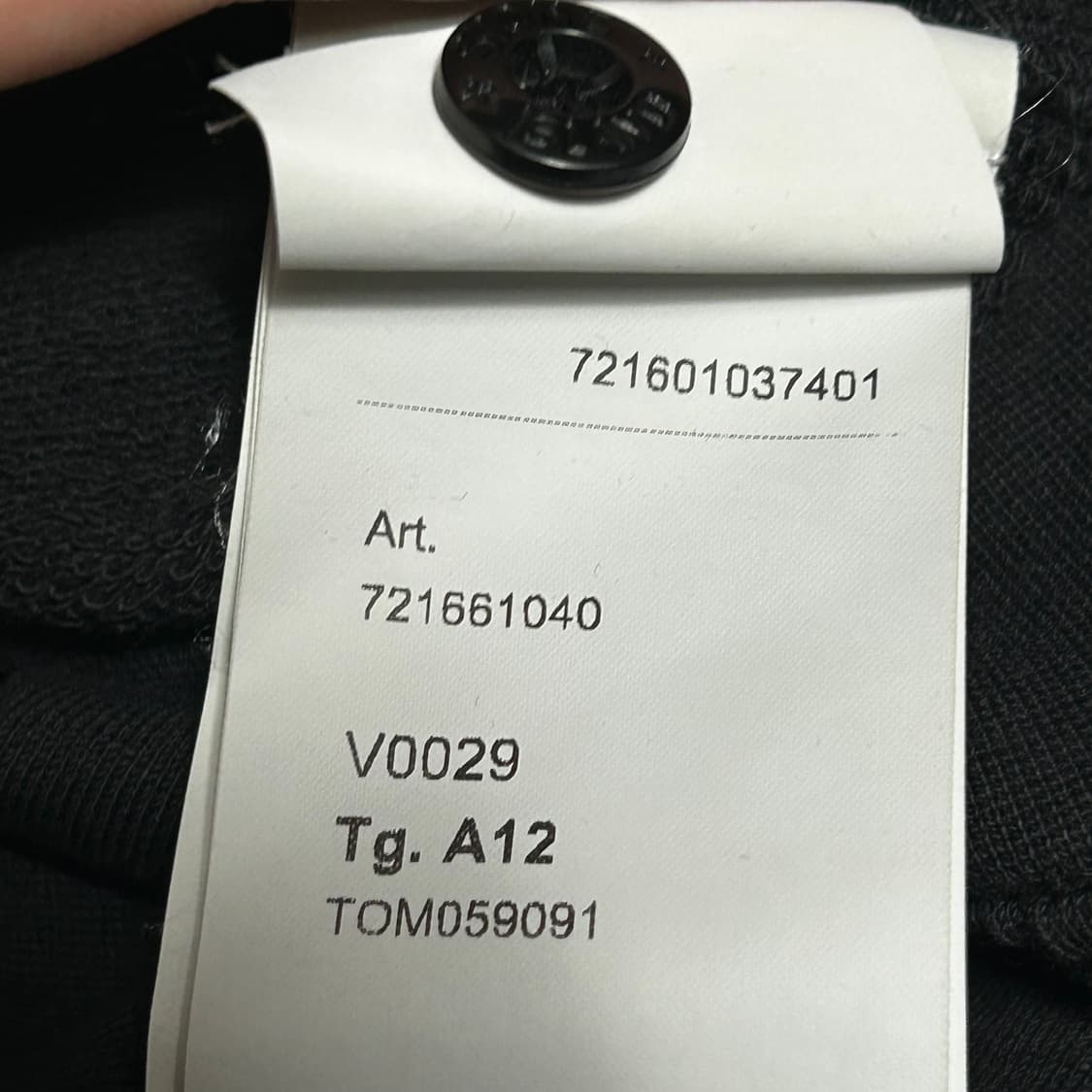 12 스톤아일랜드 블랙 롱슬리브 상품이미지6