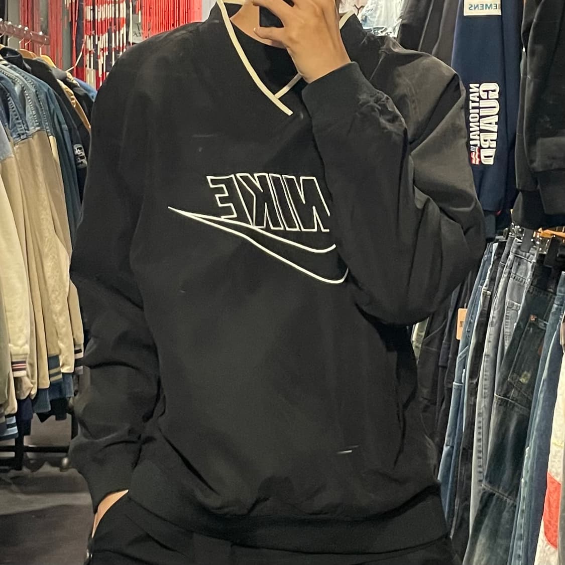 [IM] nike 나이키 블랙 빅스우시 웜업 상품이미지1