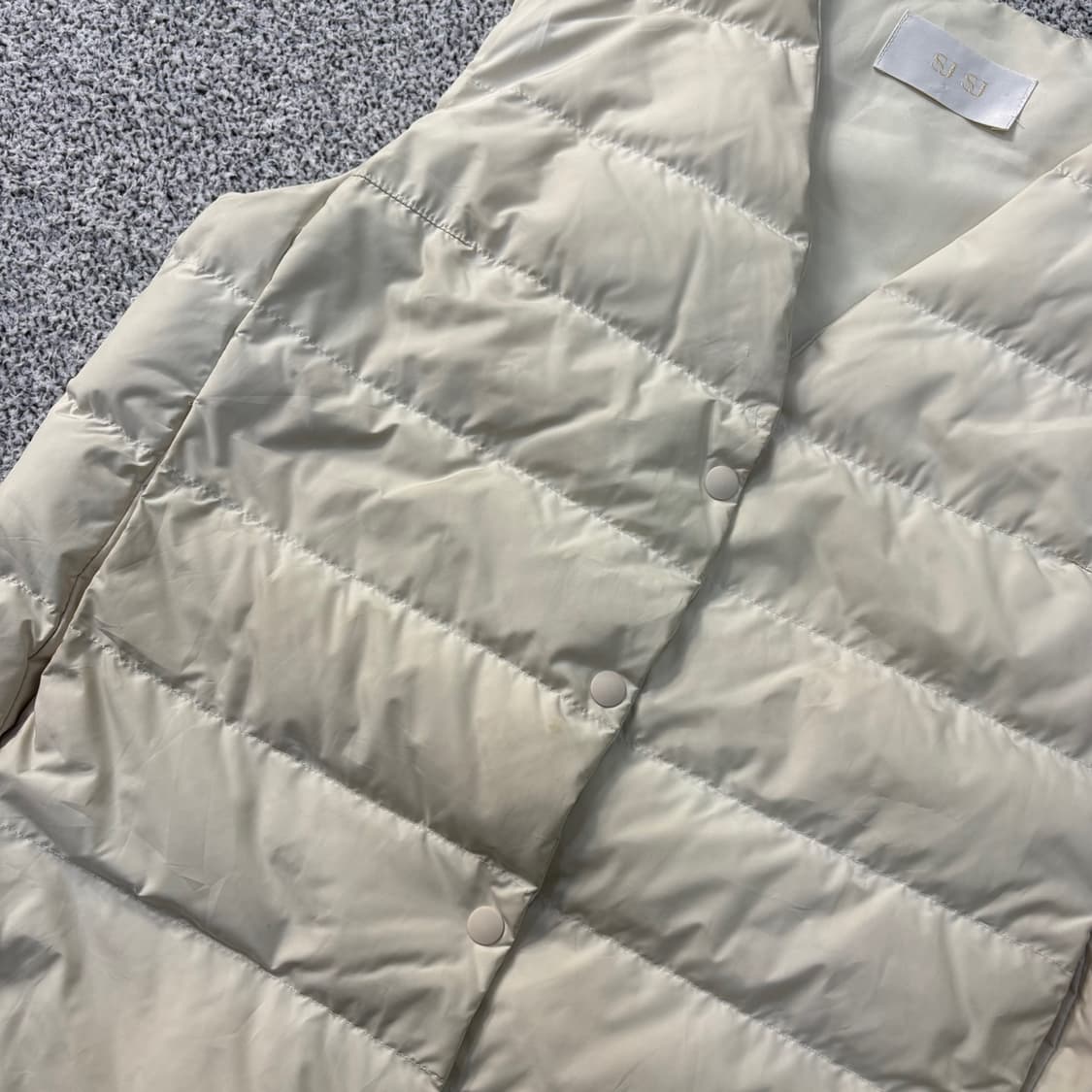 82 SJSJ 한섬 구스다운 경량 조끼 0401J 상품이미지4