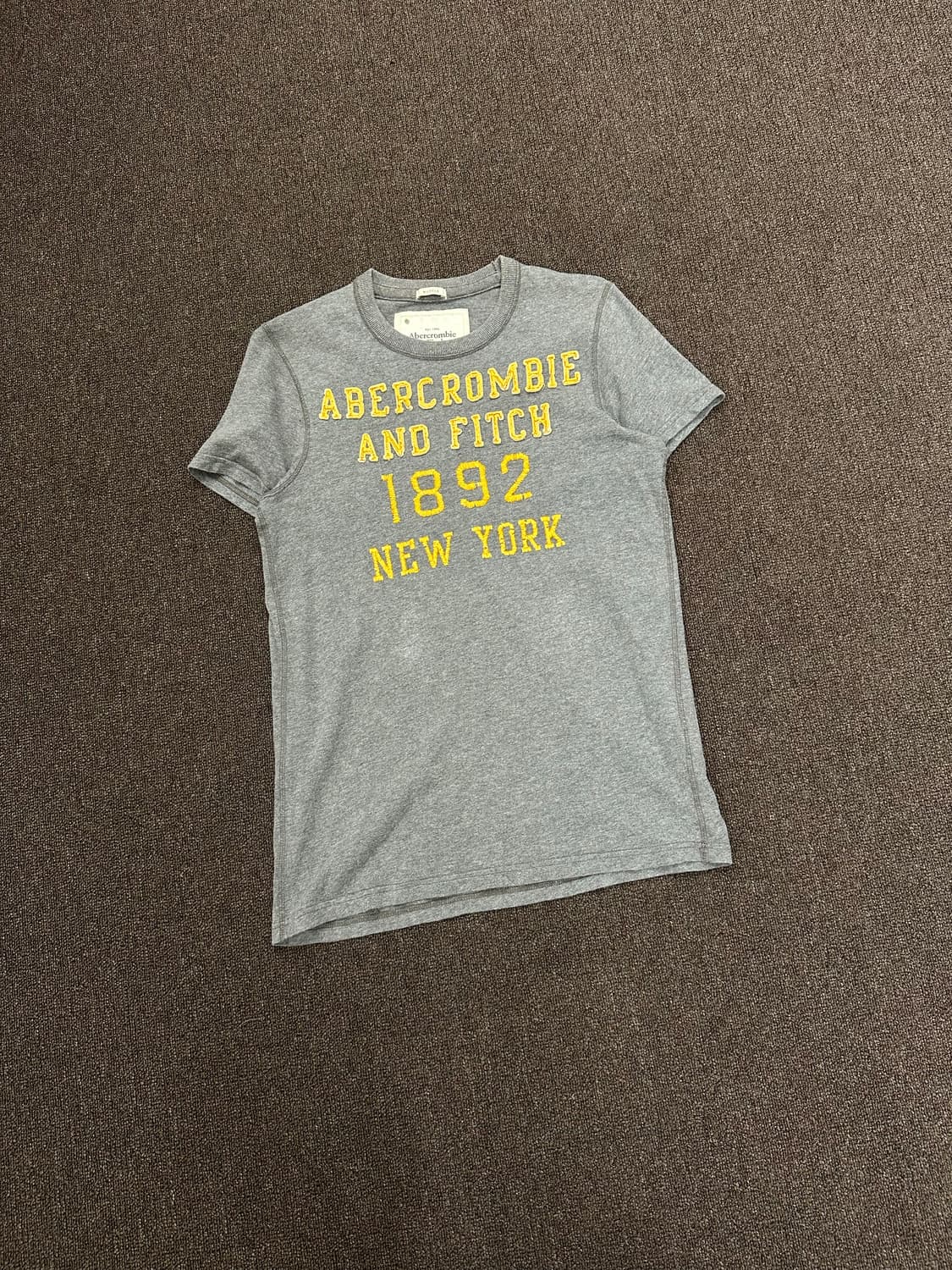 S)아베크롬비 빈티지 여성 그레이 로고 반팔 상품이미지1
