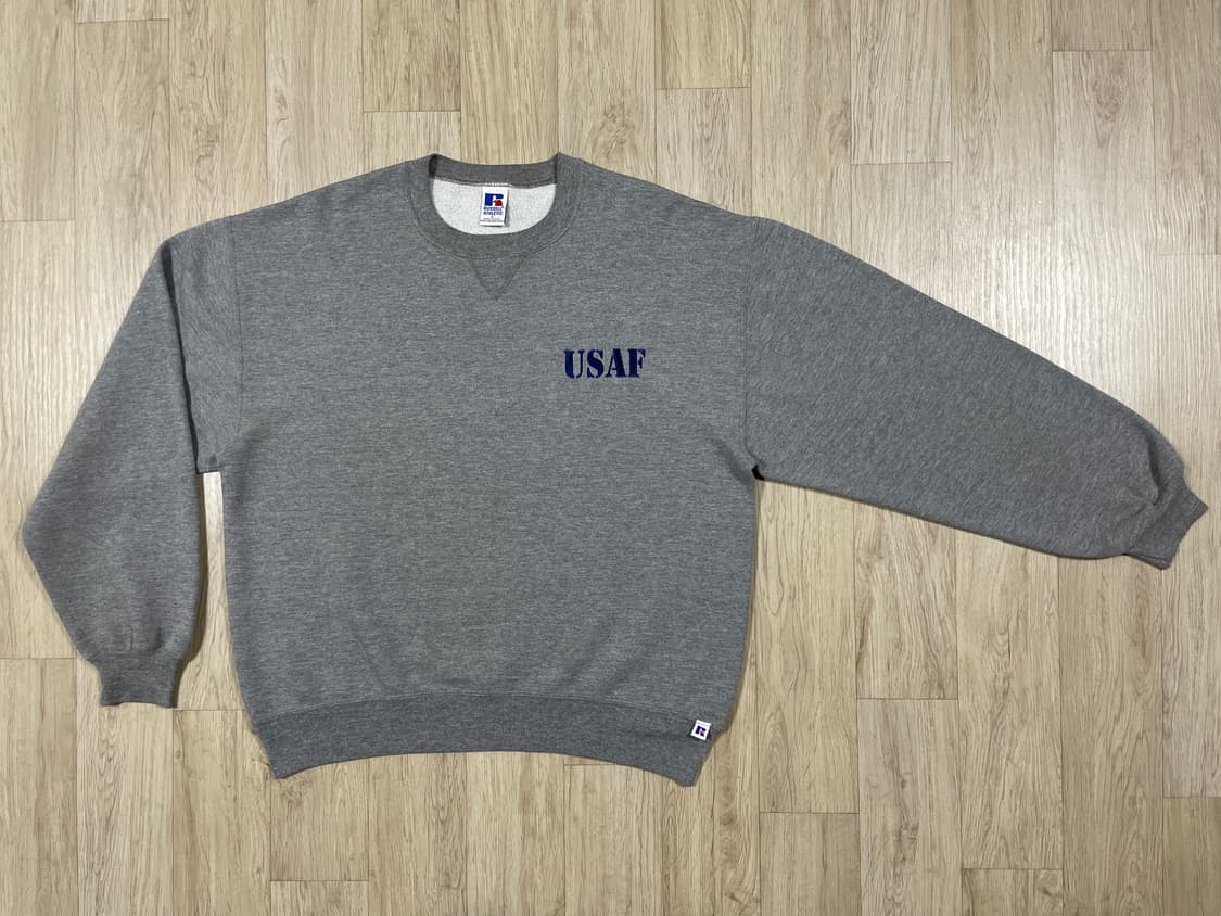 110) 90's 러셀 미군 미공군 맨투맨(미국제) 상품이미지2