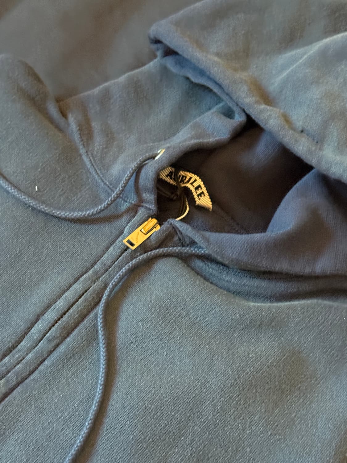 오라리 피마 후드집업 라이트네이비 4사이즈 상품이미지2