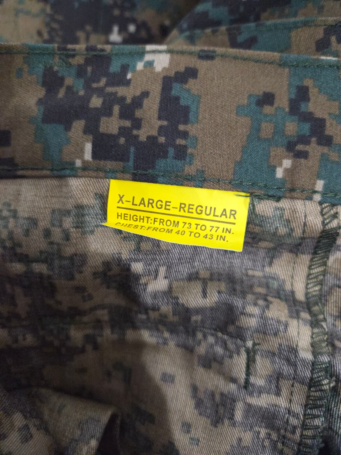 밀리터리 디지털 우드랜드 카모 전투복 상하의 세트 상품이미지7