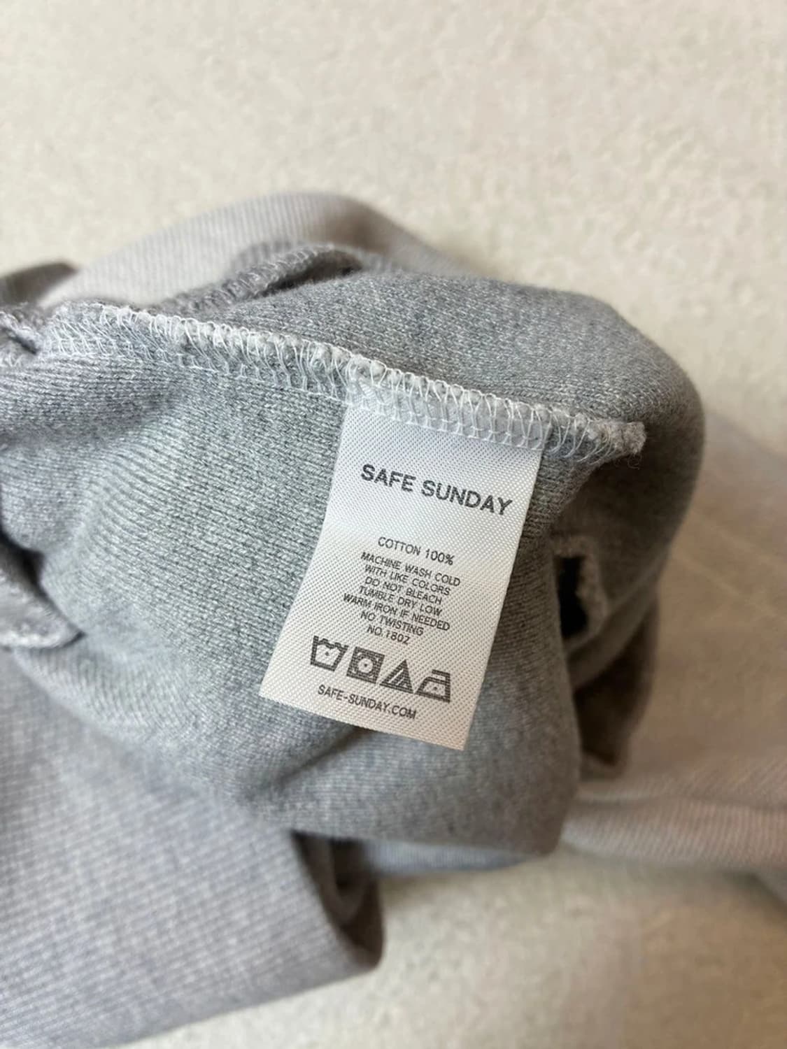 세이프선데이 크롭 오버핏 맨투맨 PN7573 상품이미지7