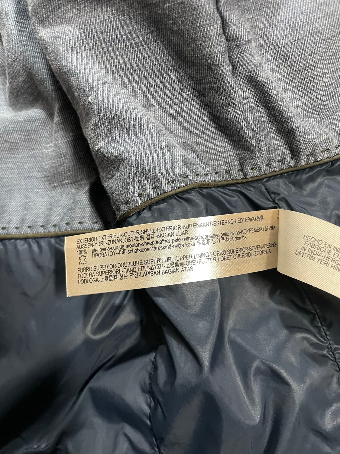 마시모두띠 램스킨 나파레더 자켓 상품이미지10