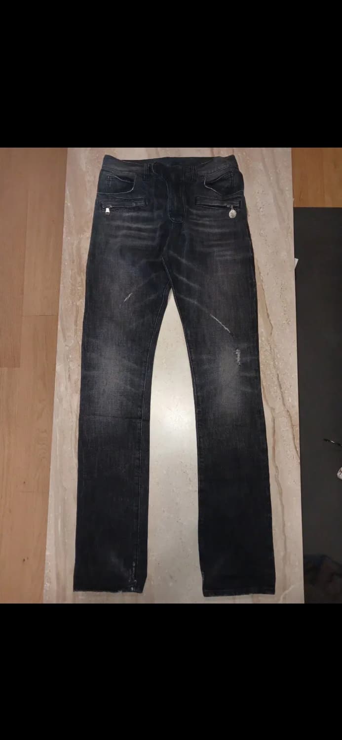 2011 BALMAIN SELVEDGE BIKERS DENIM PANTS 상품이미지1