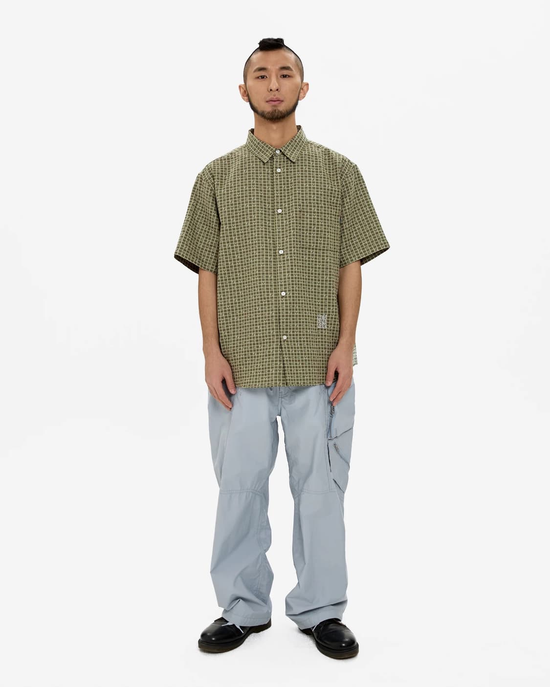 예스아이씨 반팔 셔츠 그린 상품이미지3