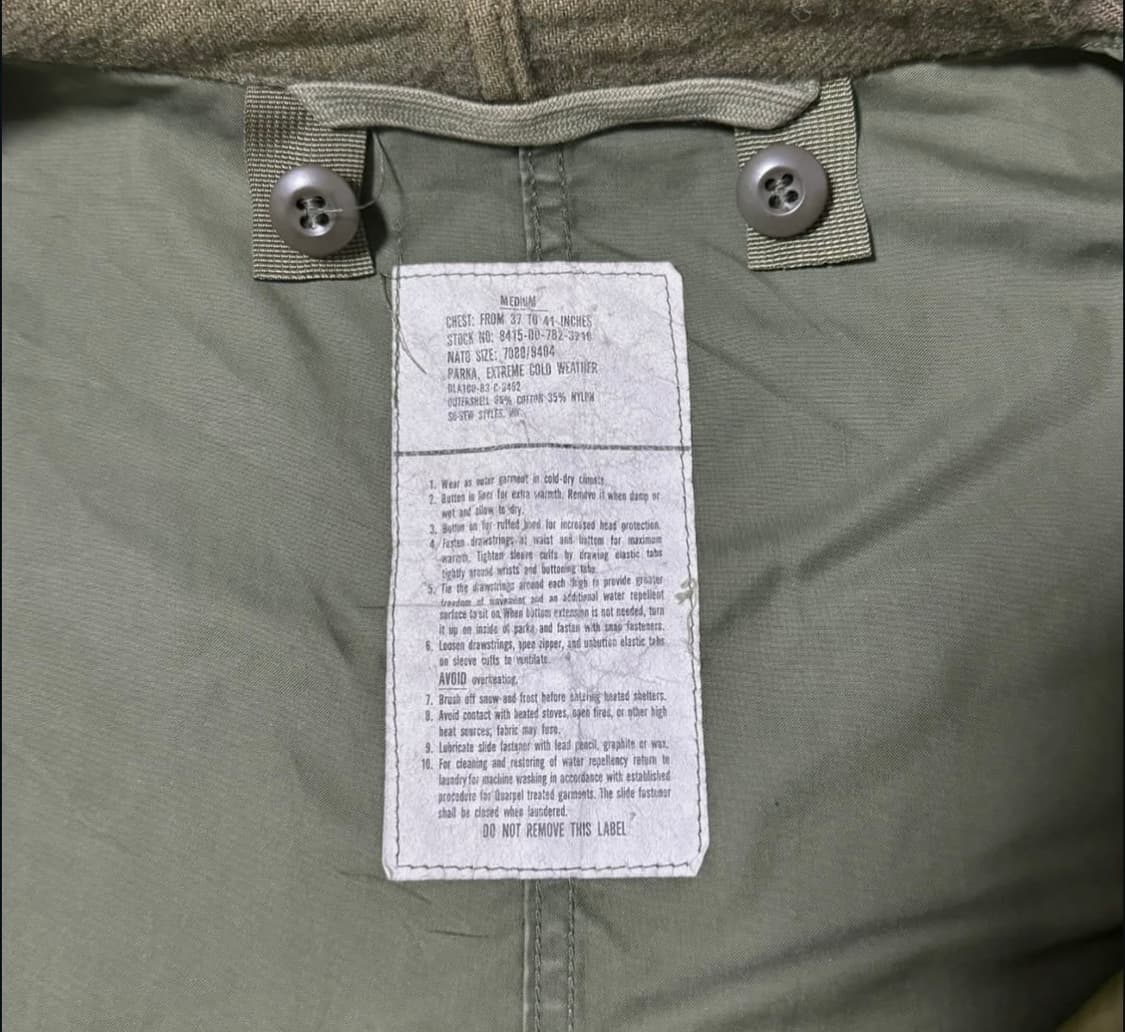 80s m65 오리지널 피쉬테일 파카 m51 커스텀 상품이미지10