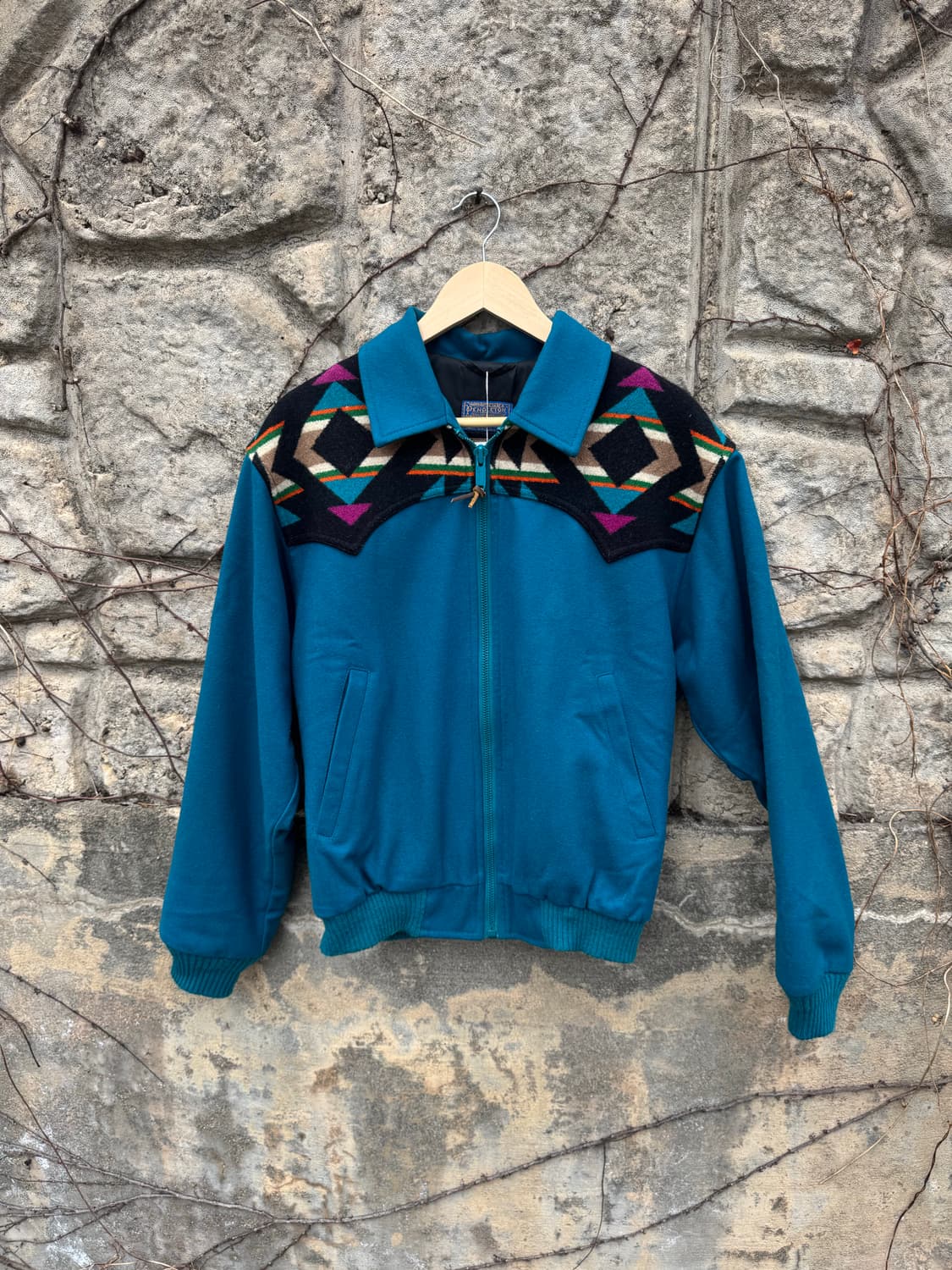 70~80s 펜들턴 빈티지 아즈텍 웨스턴 울 봄버 자켓  상품이미지1