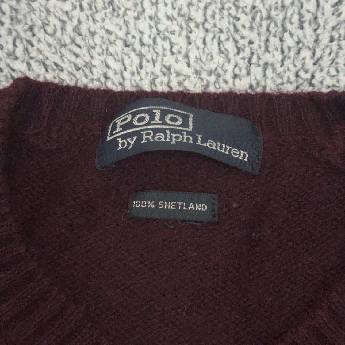 폴로 랄프로렌 버건디 니트 상품이미지3