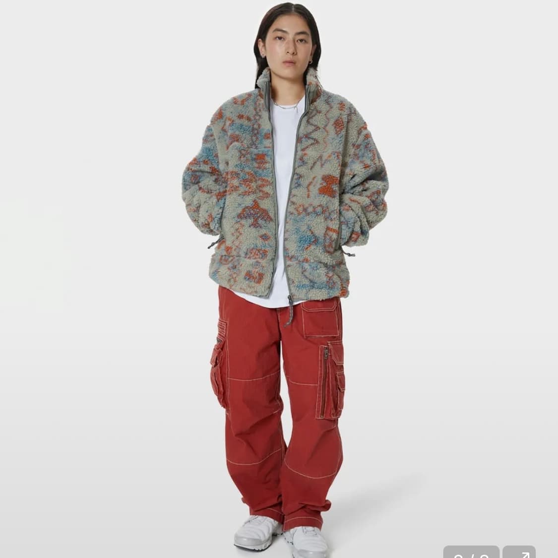 새상품)디스이즈네버댓 쉐르파 플리스 S 상품이미지3