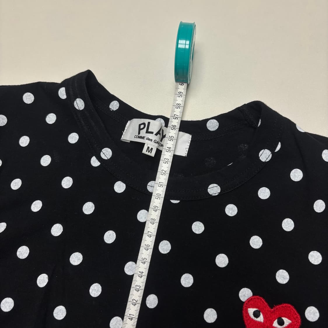 COMME DES GARÇONS PLAY 폴카 도트 티셔츠 상품이미지7