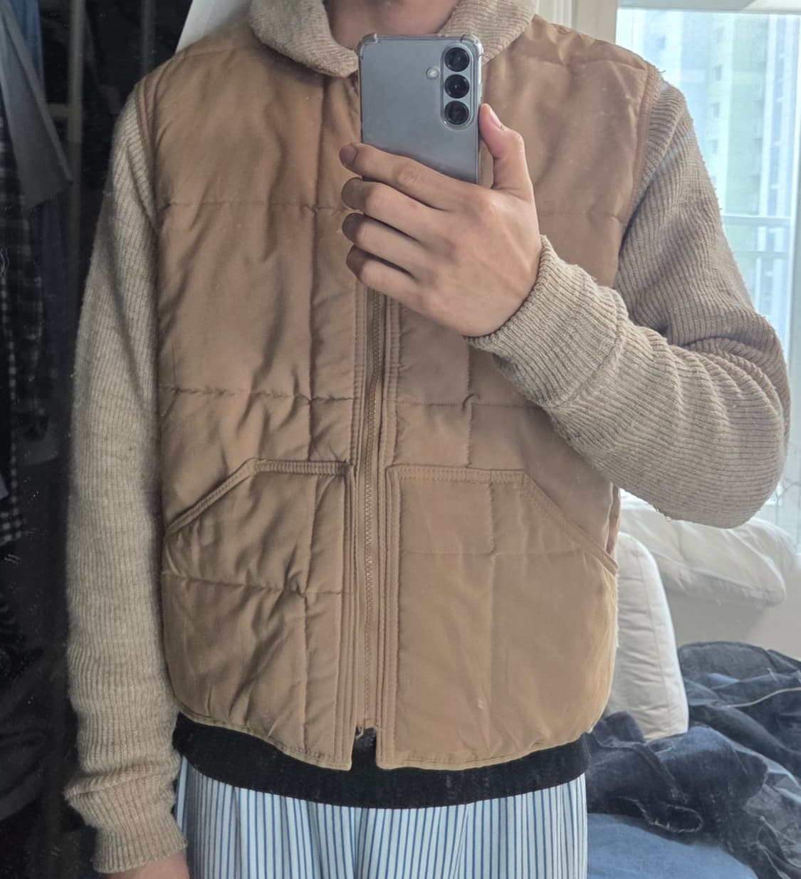 refrigiwear 퀼티드 니트 점퍼 빈티지 워크웨어 상품이미지3