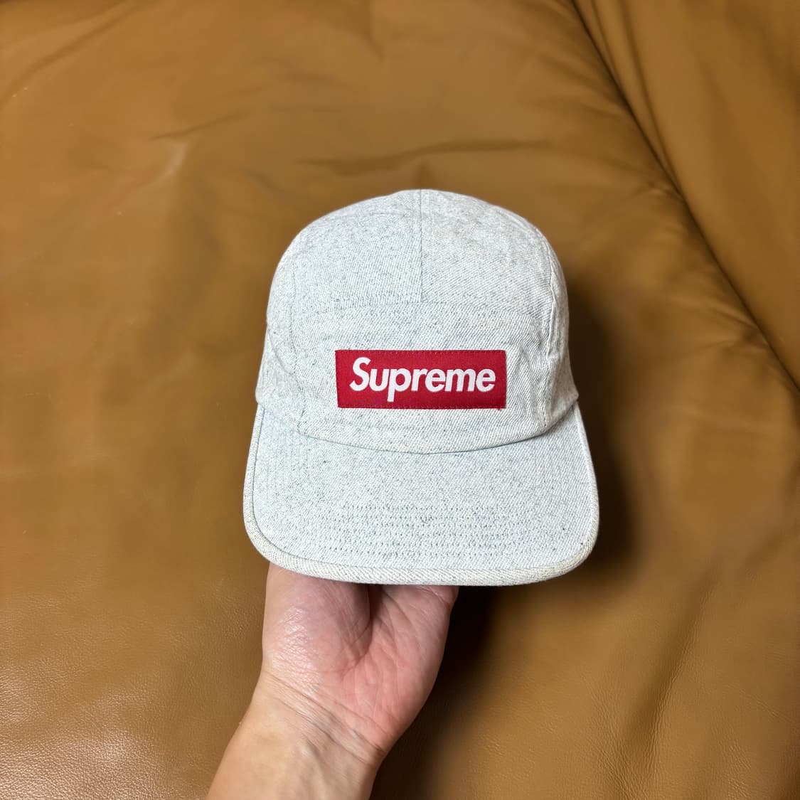 Supreme 슈프림 캠프캡 모자 Washed Denim Natural 상품이미지2