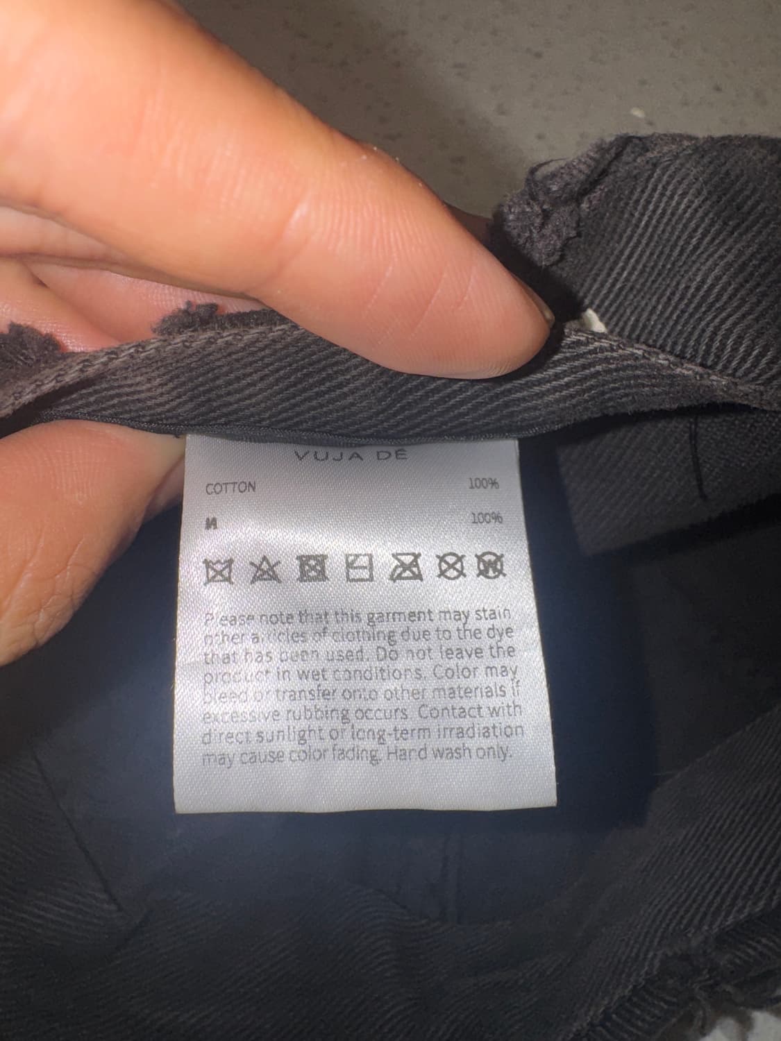 vujade destroyed pl denim hat 상품이미지6
