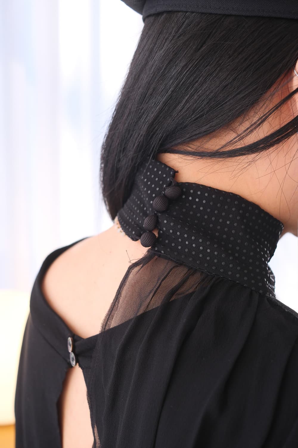 Layered halter neck mini dress 상품이미지4