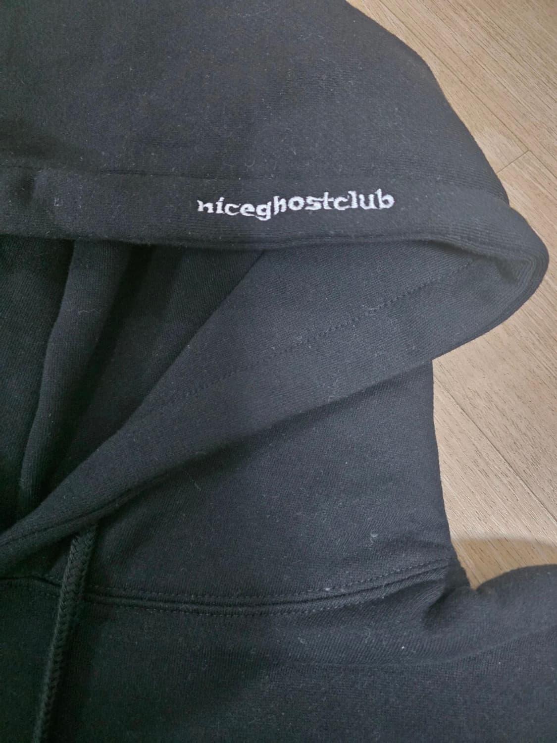 나이스고스트클럽 스크림로고 기모 후드티 L 상품이미지4