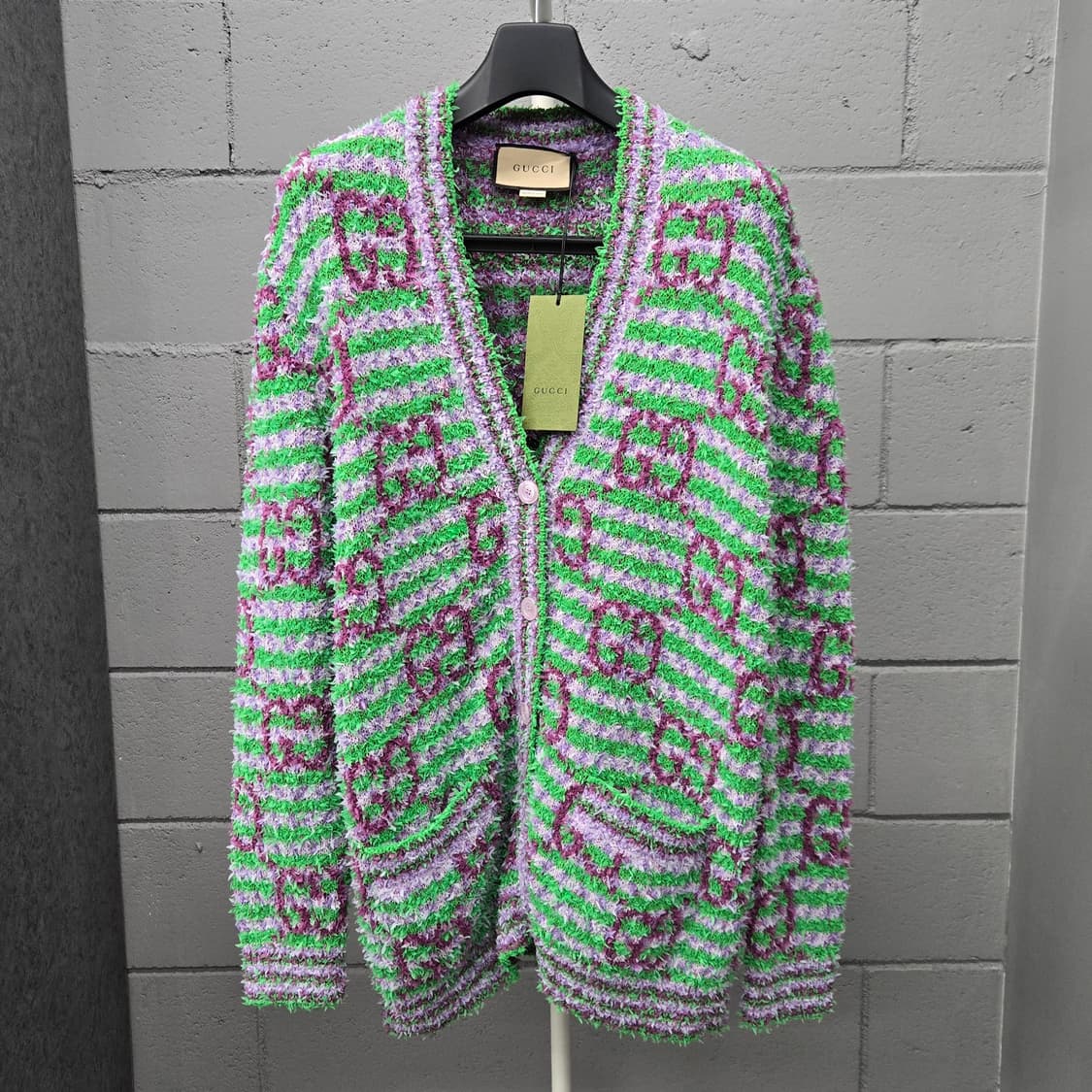 새상품 / 구찌 GG 맥시 자카드 가디건 오버핏S 상품이미지2